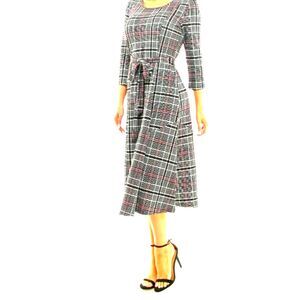 Nina Leonard Scoop Neck Jersey Midi Dress - Size Large - NWT